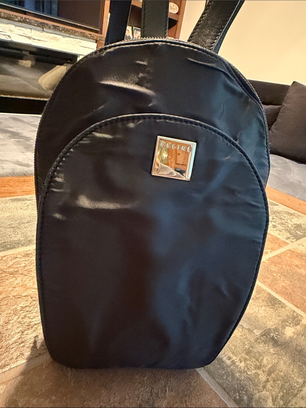 Celine Nylon Front-Pocket Dome Backpack Vintage